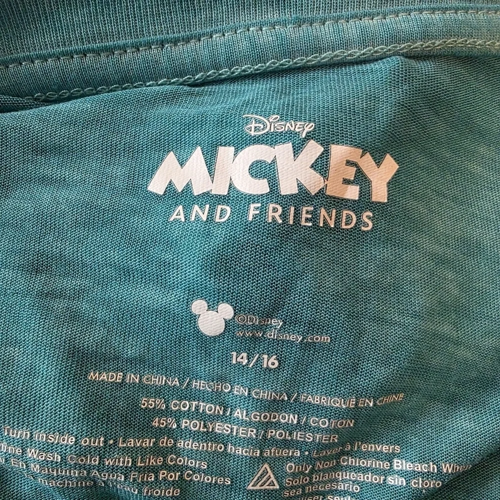 Disney Women's Mickey Mouse Teal Short Sleeve Tee